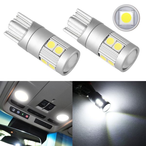 

2pcs new practical bright t10 3030 9 smd led car panel width reading light interior 12v white lamp high quality