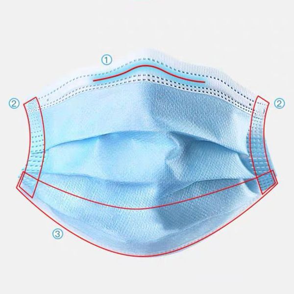 

disposable 3-layer face masks protective mask anti dust breathable disposable earloop mouth face mask comfortable sanitary mask