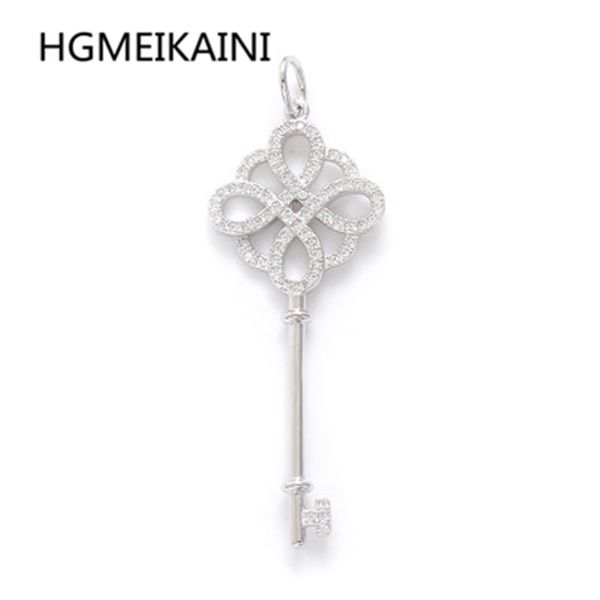 

sterling silver necklace with europe and the united states original key hgmeikaini925 % ms zircon pendant jewelry