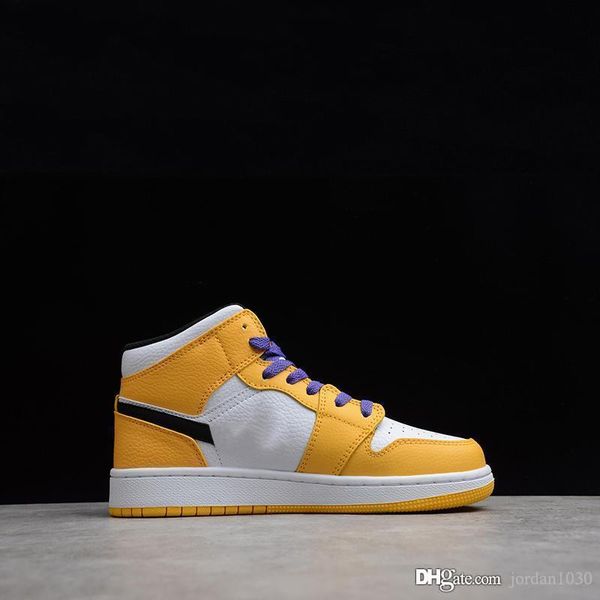 

nkj01a 2019 aj 1 og high basketball shoes mid se lakers bq6931-700 luxury university gold/black-pale ivory-court size36-45