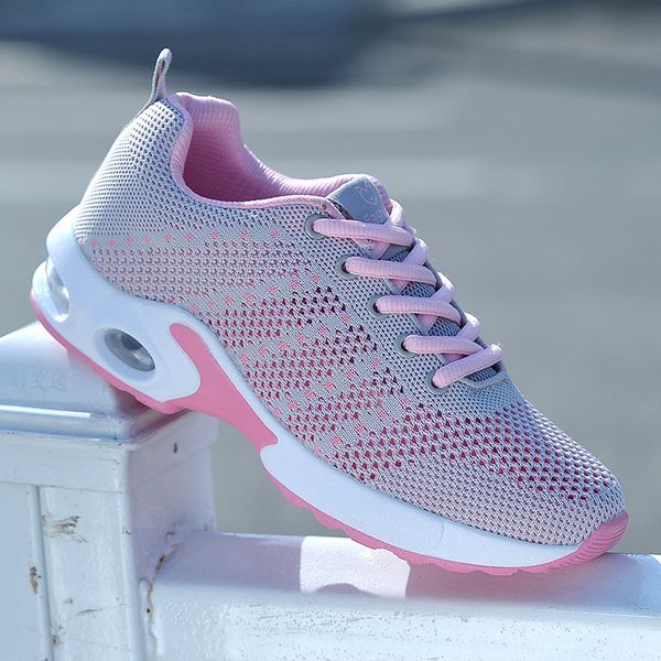 

women running shoes fashion lace-up sport shoes basket femme sneakers cushion flat fitness trainers zapatillas mujer deportiva