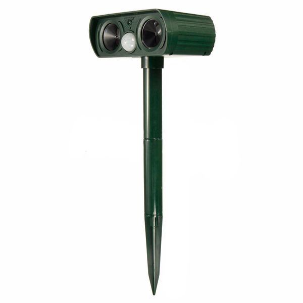 

1pcs dual ultra sonic solar power pest animal repeller cat dog deterrent, Camo