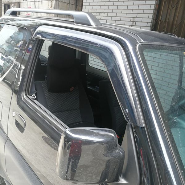 

montford for suzuki jimny 2007-2015 abs plastic window visor vent shade rain sun wind guard deflectors awnings shelters cover