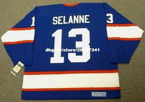 

wholesale mens teemu selanne winnipeg jets 1992 ccm vintage away retro hockey jersey, Black;red