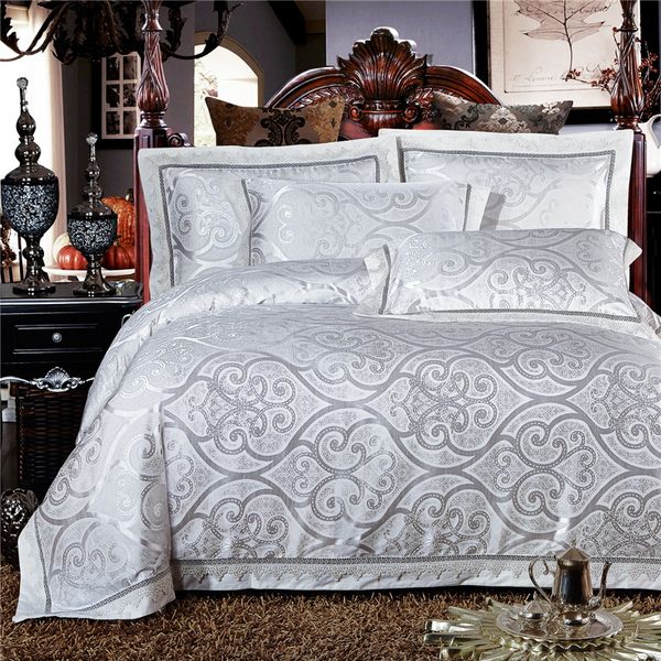 

white modal cotton jacquard bedding set lace edge duvet cover set 100% modal cotton bed bedcloth wedding