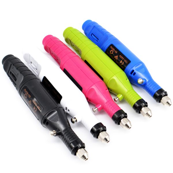 

mini drill nail art electric pen shape acrylic drill 6 bits tips design machine file bs multi-function high quality