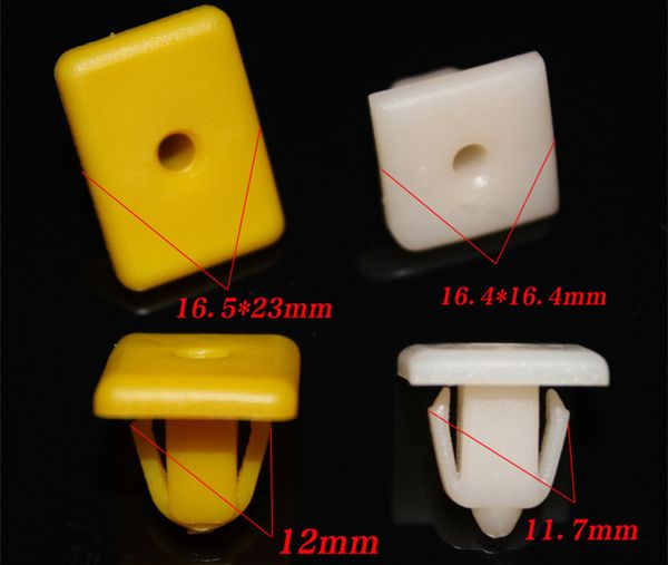 

10pcs auto skirt side edge clamp clip for kia sportage sorento cerato santafe tucson plastic fastener