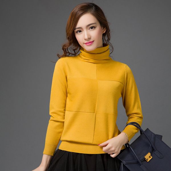 

new fashion 2019 women autumn winter turtleneck sweater pullovers warm knitted sweaters pullover lady, White;black