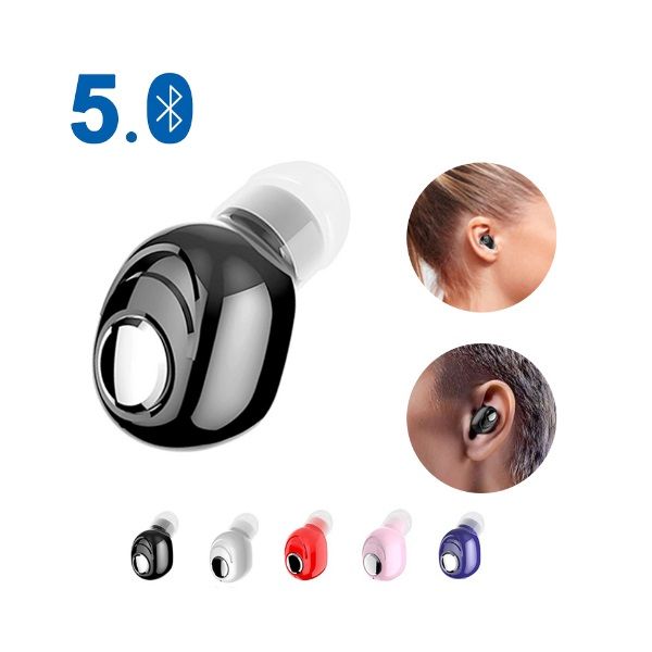 

mini wireless bluetooth earphone v5.0 stereo in-ear headset with mic sports running earbuds earphones for android ios all phones