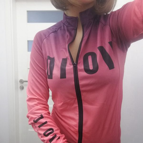 

2020 spring long sleeved cycling jersey women team void black shirt maillot ropa ciclismo mtb bike cycle breathable wear, Black;red