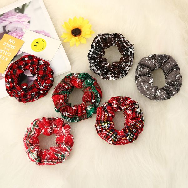 

hair accessories 1 pcs style christmas gift party women elastic hair bands ponytail holder scrunchies girls ladies # c40