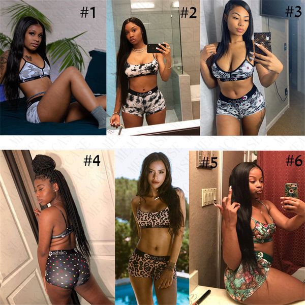 

женщины купальник 2 шт спорт бюстгальтер и шорты марка swimwear регулируемый строп из двух частей бикини set пляж бассейн купальный костюм d, White;black