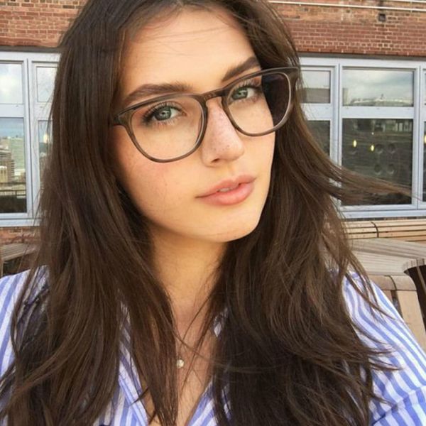 

fashion glasses frame women okulary black eye glasses frame vintage clear lens fake square optical spectacle