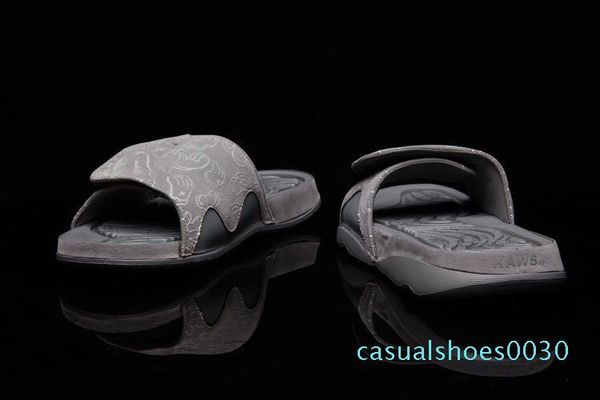 

with box 4s x hydro 4 cool grey slippers sandals hydro slides basketball shoes sneakers glow size -12 c30, Black