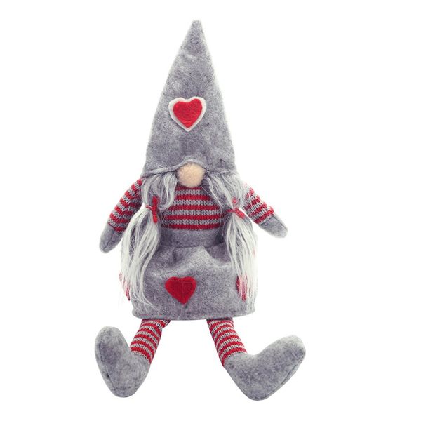 

christmas decoration tied beard hanging legs no face doll scene layout home decoration room