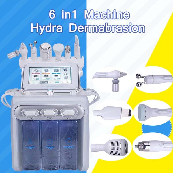 

6in1 h2o2 hydra dermabrasion rf bio lift spa facial machine hydro microdermabrasion facial machine water aqua peel cold hammer oxygen spray
