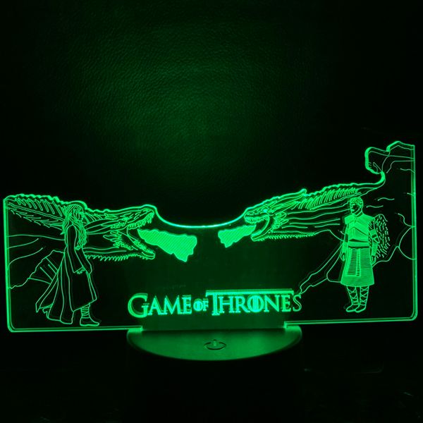 

child nightlight game of thrones led night light for mother of dragon vs the others night lamp for kids bedroom 3d lamp