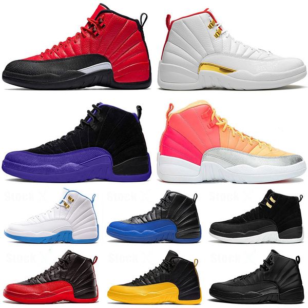 

2020 12 xii mens basketball shoes 12s new jumpman 23 dark concor reverse flu game bulls fiba paris michigan sports sneakers size us 13