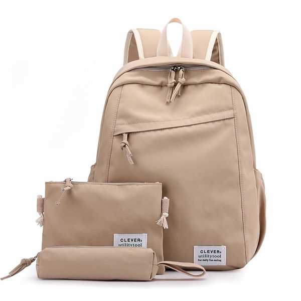 

опрятный стиль нейлоновой ткани школа сумка для малышей мягкой замши детской школы рюкзак с карандаш сумка 3 шт / много студента