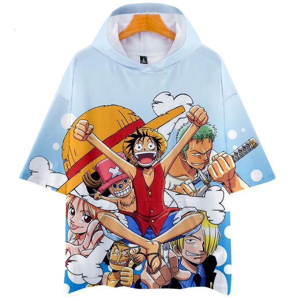 

pieces one 2019 pirates king comic quadratic element digital printing 3d belt cap short sleeve shirt t shirts, Gray;blue
