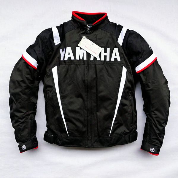 

men motorbike motorcycle jackets moto gp racing windproof warm jackets fit for yamaha motor with 5pcs protectors