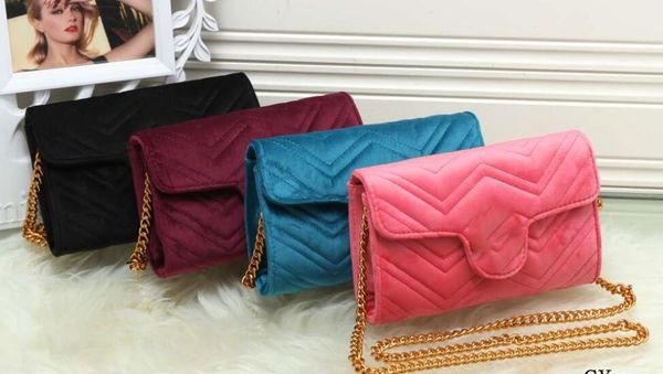 

fashion women shoulder bags classic gold chain velvet bag heart style women bag handbag tote bags messenger handbags 2212