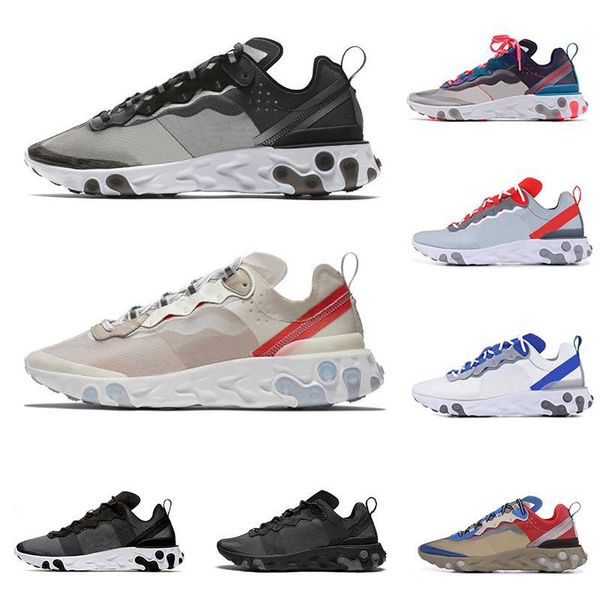 

2019 react element 87 55 running shoes for men women anthracite light bone triple black white red orbit fashion mens trainers sports sneaker