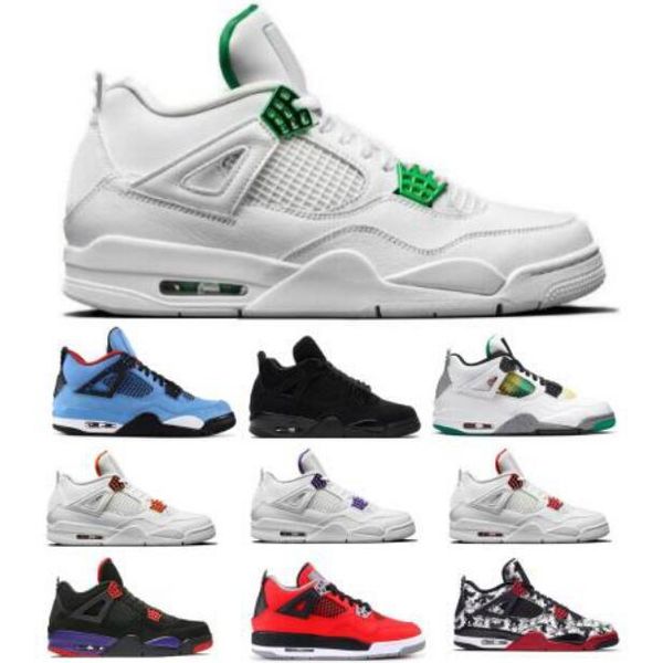 

jumpman 4 4s mens basketball shoes neon metallic pack black cat pure money what the raptors lucid green cactus jack women trainers sneakers