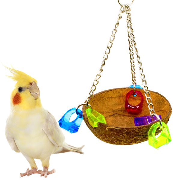 

parrot toys bird toys parrot articles natural coconut shell coconut shell the bird's nest the bird's nest hammock hanging nest swi