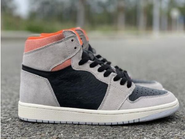 

1 1s high og neutral grey hyper crimson basketball shoes men women neutral grey hyper crimson white black designers sneakers