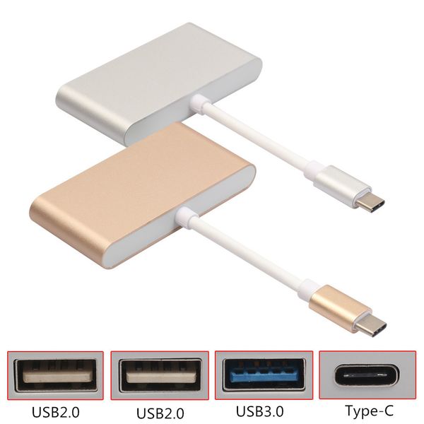 

адаптер 4-в-1 hub usbc type-c hub usb 3.1 - 4-портовый usb 3.0 usb 2.0 адаптер type-c 5g для macbook и других цифровых устройств