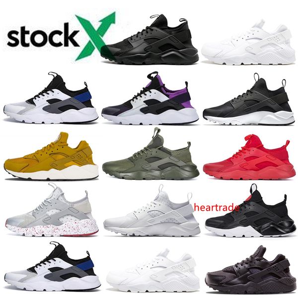 

huarache 4 iv men women shoes running shoes black red white sports trainer cushion surface breathable designer shoes 36-45