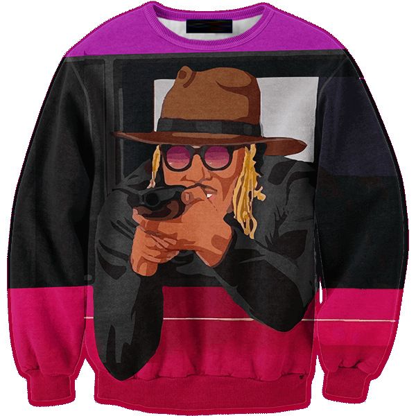 

foreign trade men's 3-d sunglasses men's long-sleeve insert fashionable clothes sweatshirts printing blouse hoodies, Black