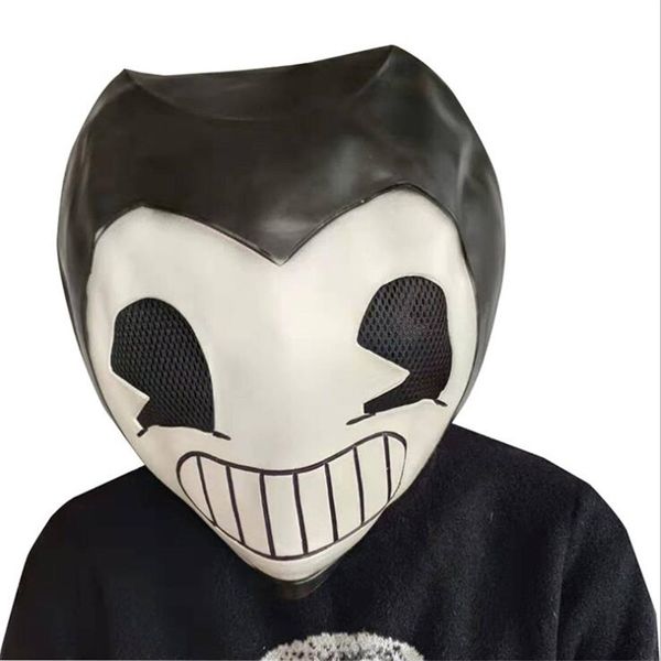 

game bendy mask cosplay costume prop halloween party latex masks helmet
