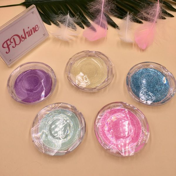 

clear eyelashes packaging 20pcs/lot multi-colors cards with tray circle lash box