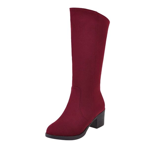 

snow boots women shoes slip on round toe platform shoes mid calf boots women 2019 winter warm waterproof winter, Black