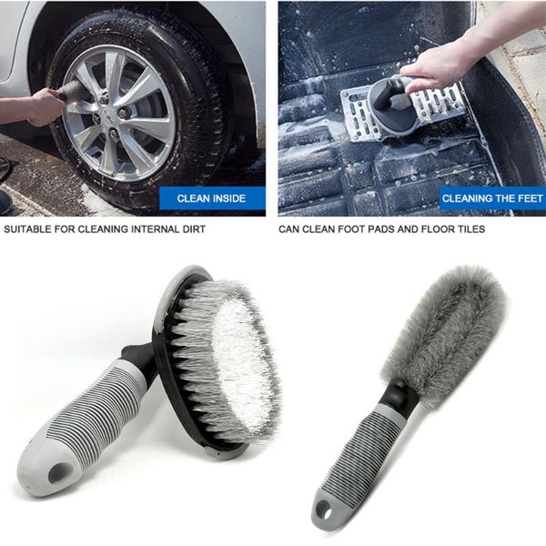 

car wheel wash wheel brush car tire handle cleaning brush tool rims tire washing motorcycle auto cleaner tool