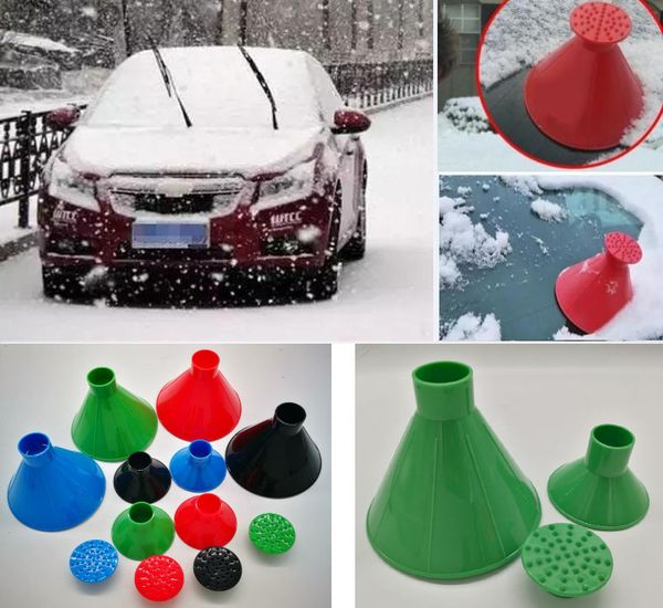 

new scrape a round ice scraper car windshield snow scraper cone shaped ice scrapers cleaning brushes christmas gifts hh7-1917