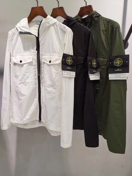 

spring autumn lapel hoodies jacket coatmen button long sleeve sweater letter printing coat three colors, Black