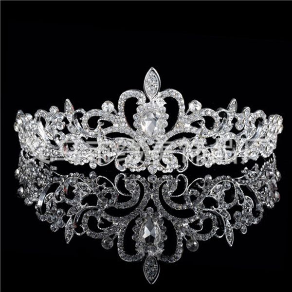 

headpieces the han edition crown diamond wedding dress headdress flower accessories wholesale bridal hair accessories, Silver