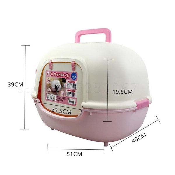 

full-enclosed cat sand pot fat cat toilet cat sand pot wnt510 package