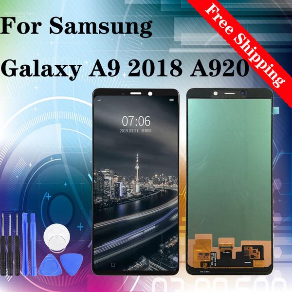 

original for samsung galaxy a9 2018 sm-a920 a920n a920f lcd display digitizer with touch assembly screen replacement 100% tested
