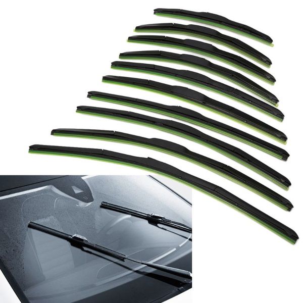 

universal u type car frameless wiper blade soft rubber 14" 16" 17" 18" 19" 20" 21" 22" 24" 26&q