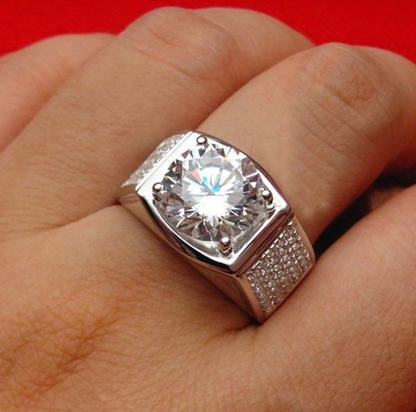 mens moissanite jewelry