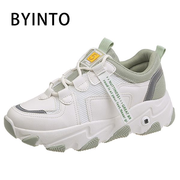 

basket femme 2020 platform women sport tennis shoes thick bottom chunky sneakers white fitness gym woman footwear tenis feminino