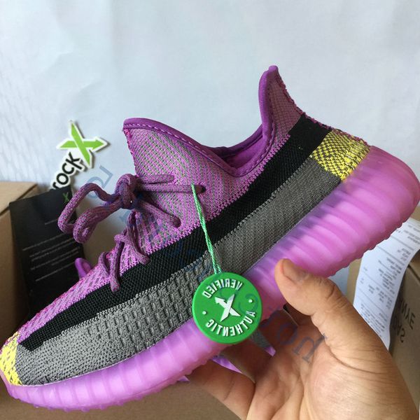 

reflective yecheil static men women kanye west running shoes citrin cloud white gid glow purple static lundmark true form designer trainers