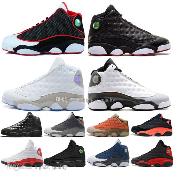 

13 13s cap and gown terracotta blush mens basketball shoes chicago cat black infrared flints bred men sports sneakers designer us 5.5-13