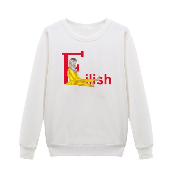 

billie eilish hoodies men/women funny hip hop fashion kawaii sweatshirt graphic harajuku 90s tumblr hooded streetwear male, Black