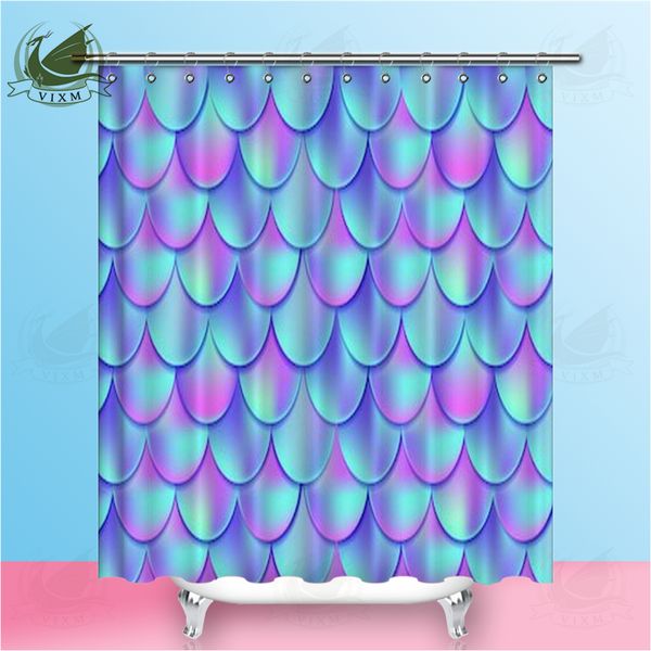 2019 Vixm Purple Turquoise Gradient Fish Scales Bright Summer