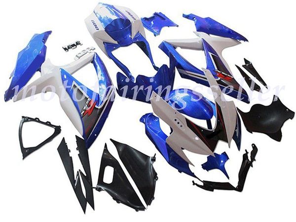 

new abs plastic fairings kit fit for suzuki gsxr600 gsxr750 gsx-r600 r750 k8 2008 2009 2010 injection mold oem blue good